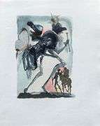 Highly Collectible and Rare Salvador Dali Wood Engraving from Le Tricorne