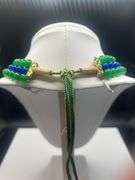 Beautiful Mined From The Earth 667.5 Ctw Natural Emerald and Blue Sapphire Necklace