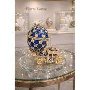 Fabergé-Style Empress Carriage Ornament Set
