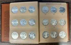 Superb Gem BU Complete 36-pc $1 Silver Eagle Set 1986-2021. Custom album