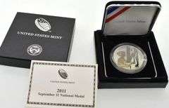 2011 September 11 National Medal – With Original Box & COA
