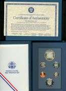2 Different Prestige Proof Sets in Box w/CoA: 1984 & 1987