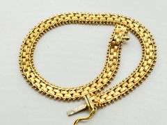 14KT Yellow Gold 6MM Imperial Riccio With Distinctive Beaded Edges Bracelet