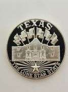 Texas Lone Star State Sterling Medal