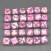 Radiant princess cut! 2.86ct pure pink Sapphire set!