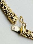 Vintage Tiffany& Co 14KT Yellow Gold Graduated Thick Woven Link Necklace
