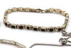 Group lot of 4 Vintage 925 sterling silver bracelets