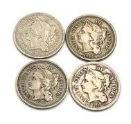 1865-8 Three Cent Nickels