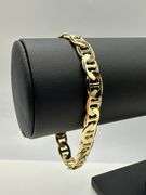 Dazzling 15 Gram 14 Kt Yellow Gold Plated Mariners Link Bracelet