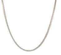 New 3.90ctw Round Diamond Straight Line Tennis Necklace in 14K
