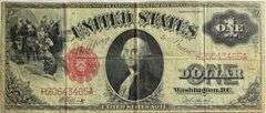 $1 Landing of Columbus Series of 1917 US Note