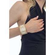 Infinity Bracelet 18K Gold Vermeil with Austrian Crystals