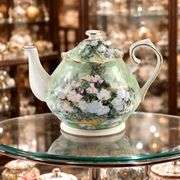 Ceramic Bone China Teapot with Built-in Filter