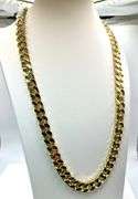 Huge  252.2 Gram 14 Kt Yellow Gold Plated Curb Link Necklace
