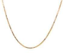 Practical 14K YG Box Link Necklace