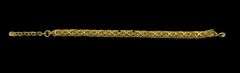 Sharp 43.9 Gram Yellow Gold Plated Byzantine Bracelet