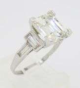3.95CTW GIA Certified Art Deco Diamond Ring