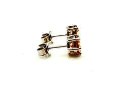 Dazzling 2 Ctw Simulated Imperial Topaz Earrings