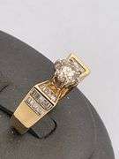 CERTIFIED BRAND NEW 14K YELLOW GOLD DIAMOND RING