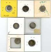 Collection of 7 Different early US Type coins 1840 to 1875