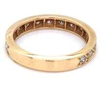 Practical Stackable 14K YG Diamond Band