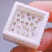 Untreated! 1.01ct set of real Champagne Diamonds!