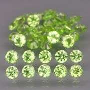 High grade 7.43ct untreated apple green Peridot set