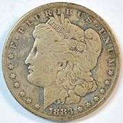 Key date 1883-CC Morgan Silver Dollar. Scarce