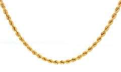 18KT Yellow Gold 2MM Rope Chain
