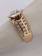 CERTIFIED BRAND NEW 14K YELLOW GOLD DIAMOND ENGAGEMENT RING