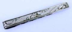 Antique 900 Silver Tie Bar or Money Clip