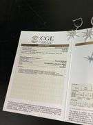 CERTIFIED BRAND NEW 14K WHITE GOLD DIAMOND DANGLE EARRINGS