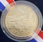 1991–1995 World War II 50th Anniversary Proof Clad Half Dollar – Original Box & COA