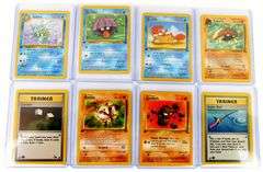 8 Pokémon 1999 1st Edition Trade Cards