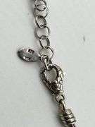 925 Sterling Silver Samuel B Braided Chain With Gemstone Charm Beads Necklace