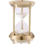 Vintage-style Brass Hourglass Timer