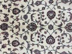 Hand Woven Allover Floral Isfahan Design 12.8x8.10