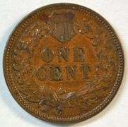 Scarce original 1873 (Closed '3') Indian Head Cent in AU/Unc