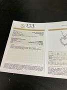 CERITIFED 14K WHITE GOLD CHAIN WITH DIAMOND PENDANT