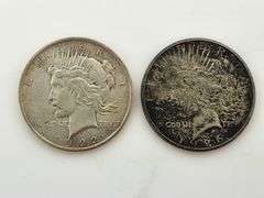 1922 & 1926-S Silver Peace Dollars