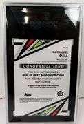 Nathaniel Dell Best of '22 Autographed Football Card, Graded