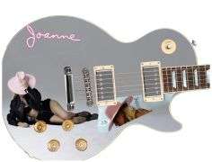 Lady Gaga Autographed "Joanne" Lp Cd Album Custom Graphics Electric Guitar ACOA