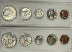 2 1964 US Unc Sets P and D Mints