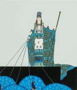 Erte "Hera" Signed Limited Edition Serigraph with Foil Stamping