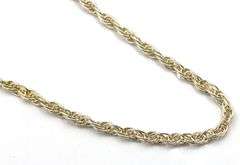 Italian 925 sterling silver rope chain necklace