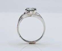 Sparkling  2.75 Ct VVs1 White Ice Blue Fire Moissanite Ring