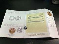 certified 6.19 carats black moissanite