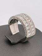 CERTIFIED 18K WHITE GOLD DIAMOND RING / BAND
