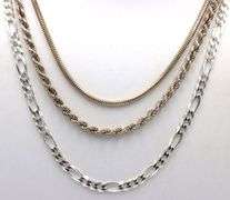 Group lot of 3 925 sterling silver chains