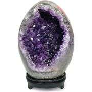 Amethyst Crystal Geode Quartz Cluster with Base
